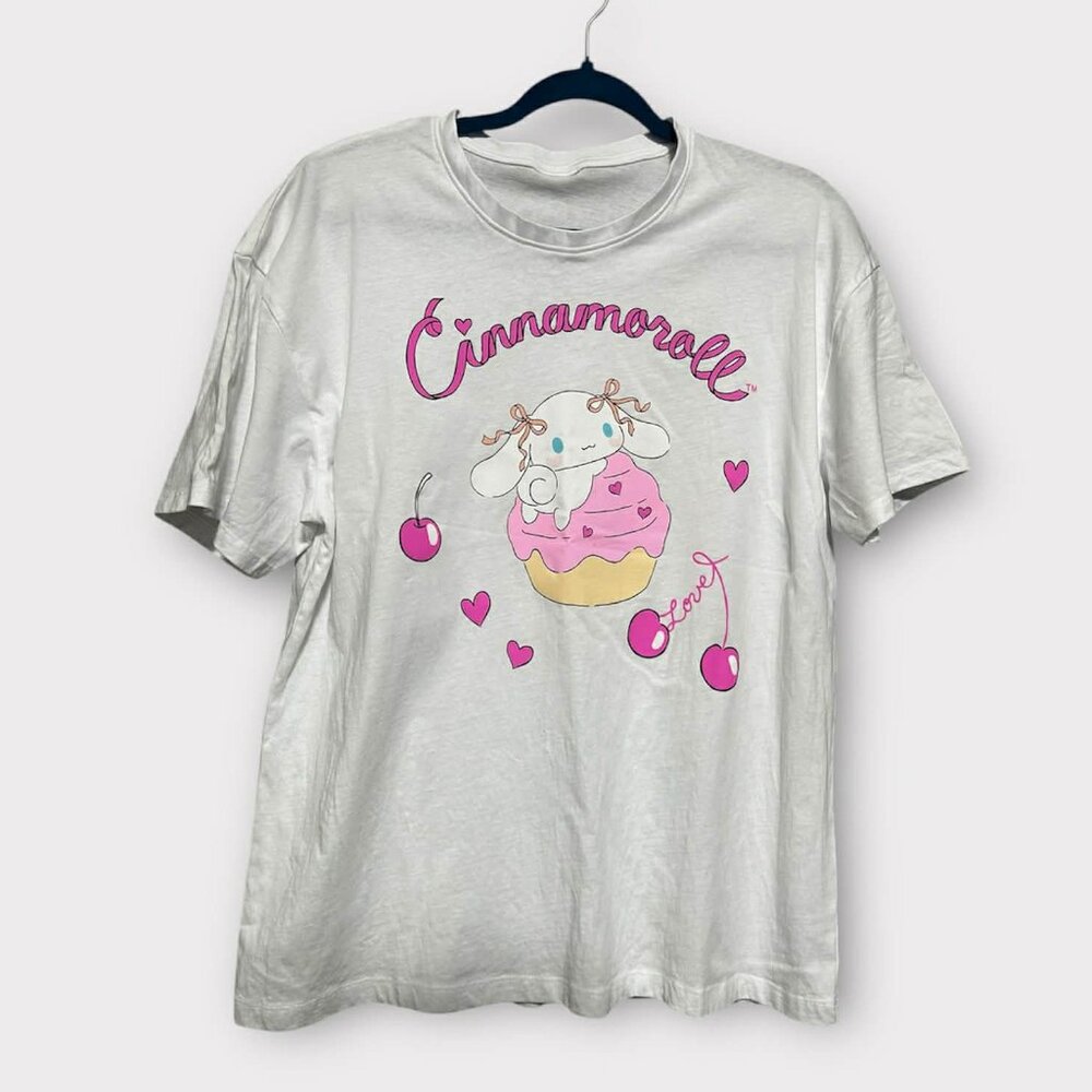 Cinnamoroll Graphic Tee | Kawaii Sanrio Style | White